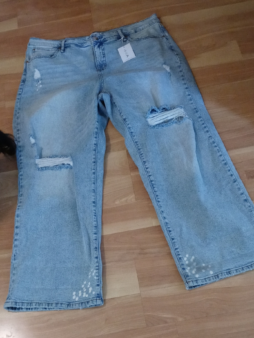 NWT Jessica Simpson Zinnia Light Blue Distressed Women's Jeans
